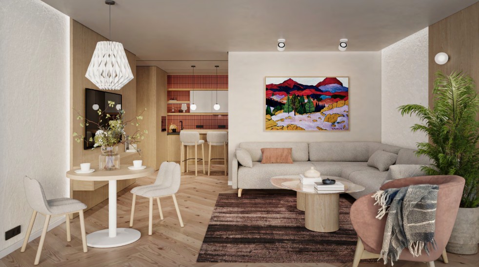 An apartment under construction in Kolašin is for sale in an excellent location near the city center.